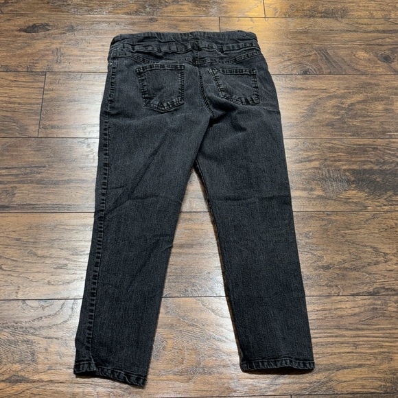 Ruby Rd.  Dark Gray straight leg Jeans 10 P EUC! - Picture 3 of 6